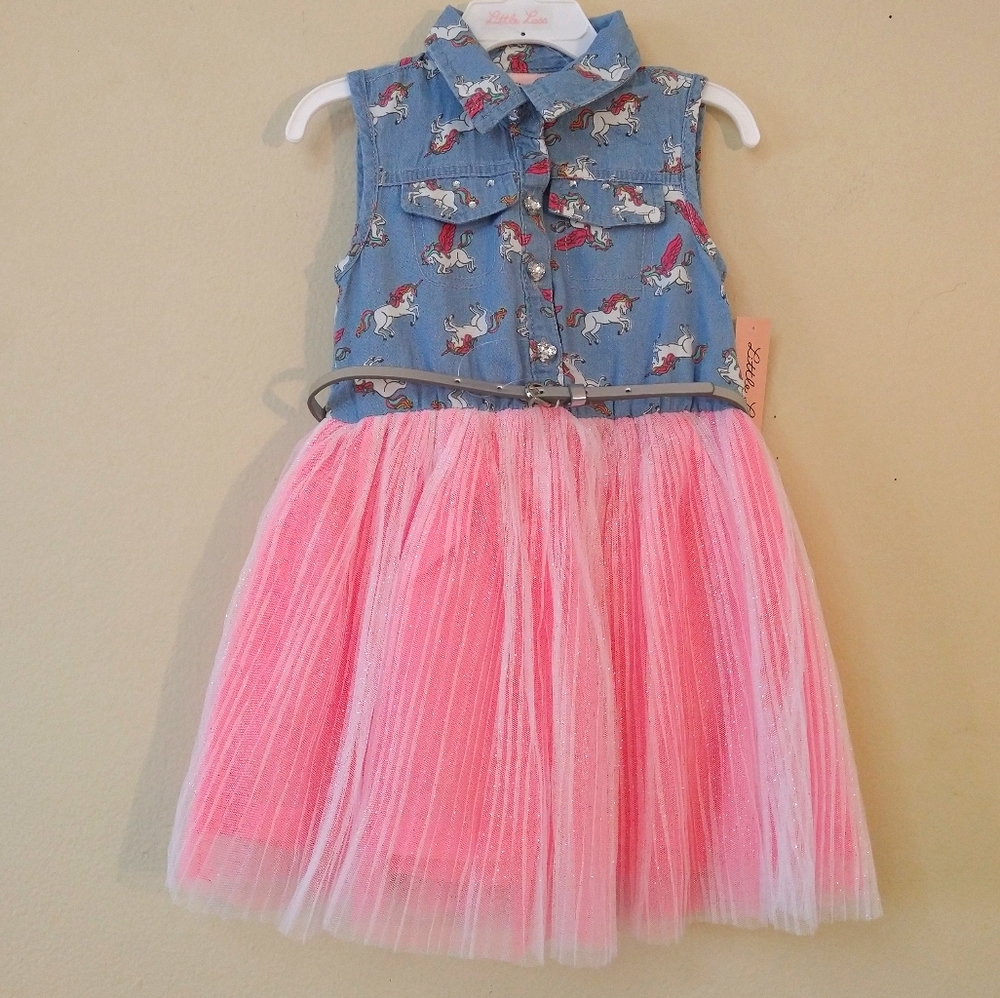 NWT Little Lass Dress w/Belt